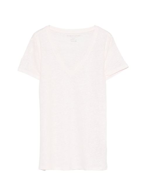 T-shirt donna Majestic Filatures scollo v rosa MAJESTIC FILATURES | E26M011FTS1641101